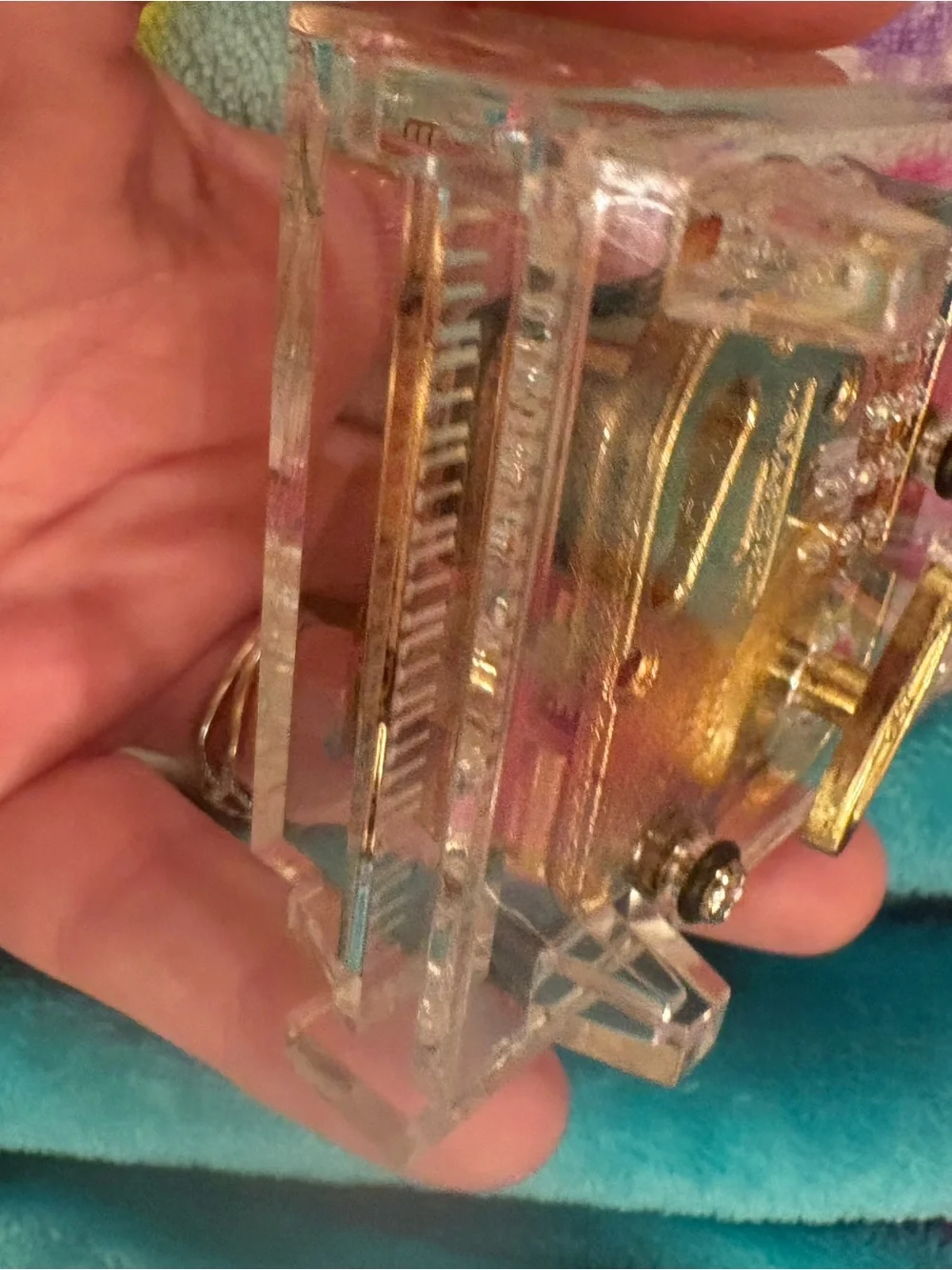 Vintage Musical Piano Paperweight - clear-Brand NEW In box!